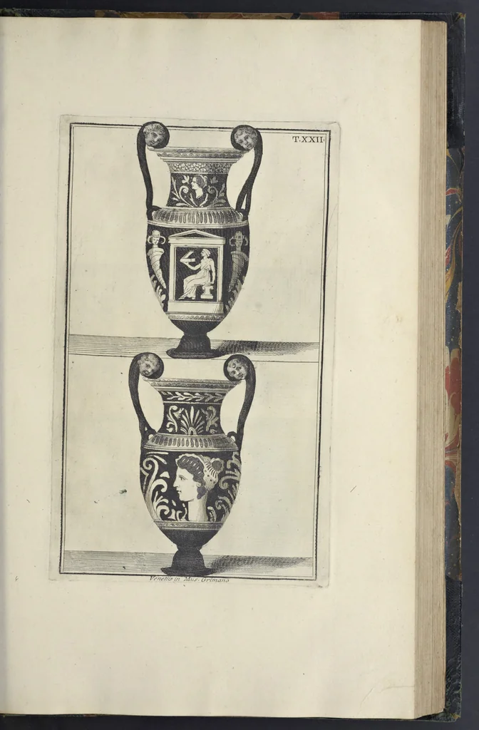 An illustration from Picturae Etruscorum in vasculis nunc primum in unum collectae explicationibus, et dissertationibus inlustratae, 1767, leaf 238
