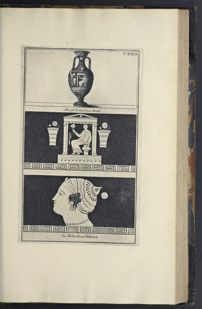 An illustration from Picturae Etruscorum in vasculis nunc primum in unum collectae explicationibus, et dissertationibus inlustratae, 1767, leaf 240