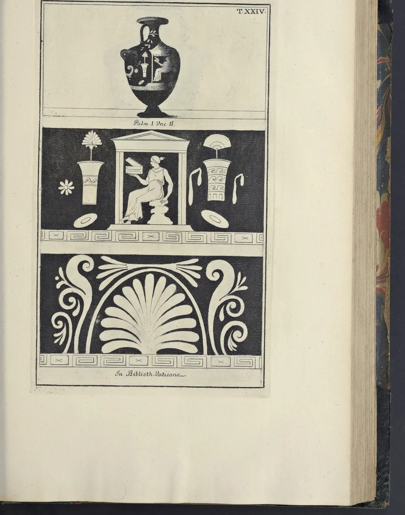 An illustration from Picturae Etruscorum in vasculis nunc primum in unum collectae explicationibus, et dissertationibus inlustratae, 1767, leaf 242