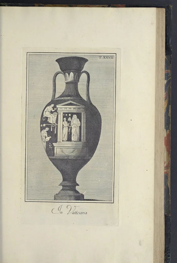 An illustration from Picturae Etruscorum in vasculis nunc primum in unum collectae explicationibus, et dissertationibus inlustratae, 1767, leaf 248