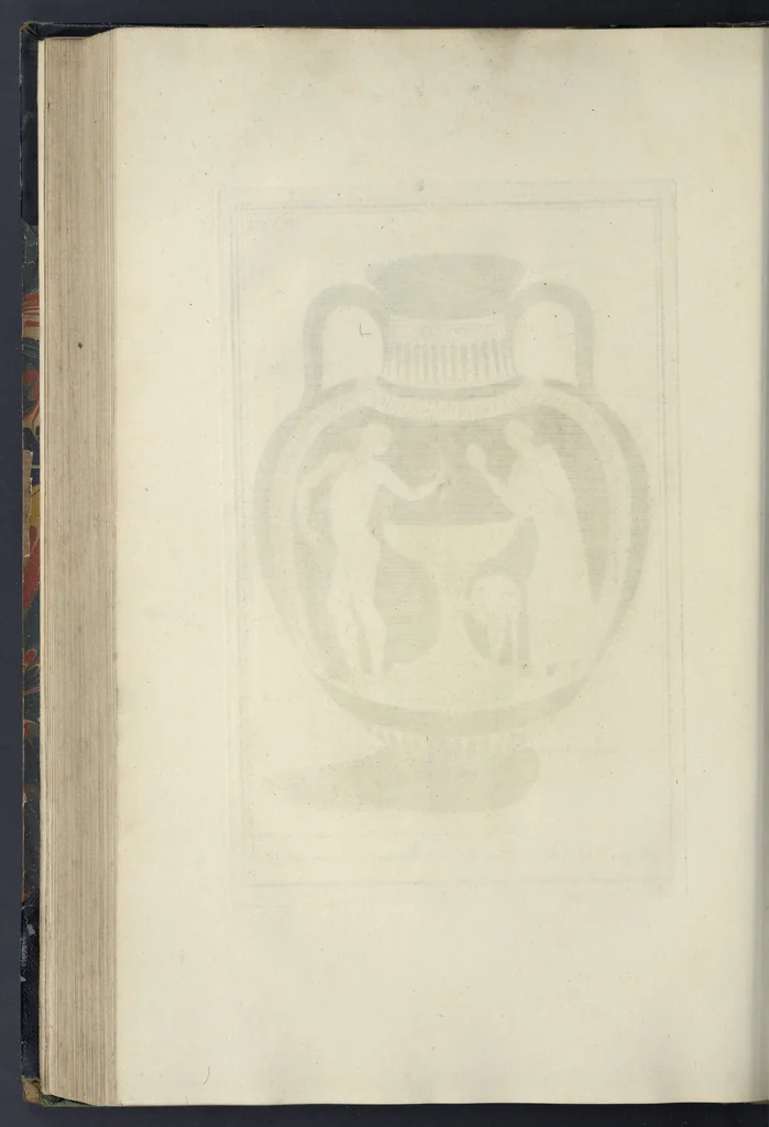 An illustration from Picturae Etruscorum in vasculis nunc primum in unum collectae explicationibus, et dissertationibus inlustratae, 1767, leaf 255