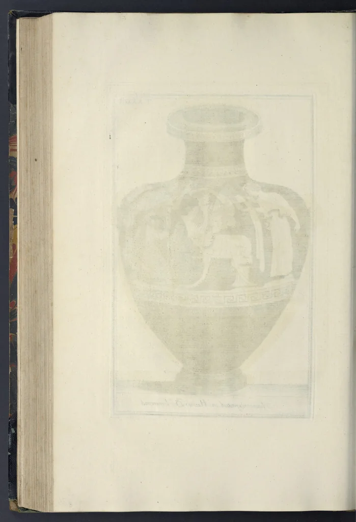 An illustration from Picturae Etruscorum in vasculis nunc primum in unum collectae explicationibus, et dissertationibus inlustratae, 1767, leaf 261