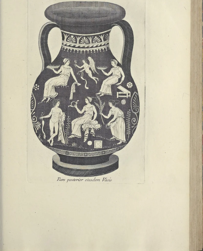 An illustration from Picturae Etruscorum in vasculis nunc primum in unum collectae explicationibus, et dissertationibus inlustratae, 1767, leaf 266