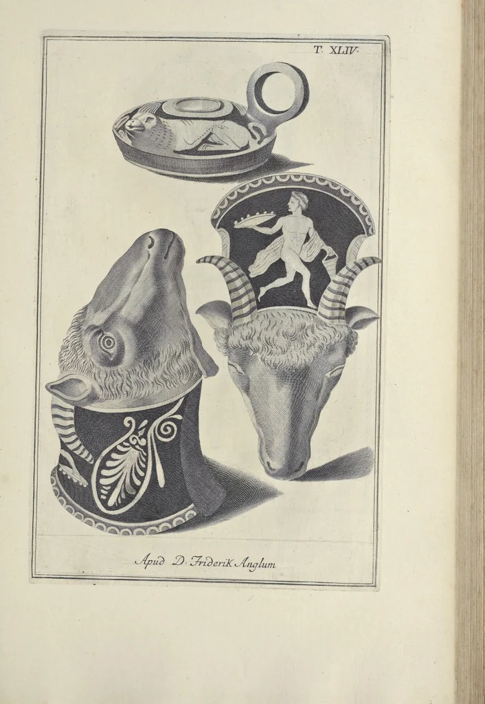 An illustration from Picturae Etruscorum in vasculis nunc primum in unum collectae explicationibus, et dissertationibus inlustratae, 1767, leaf 282