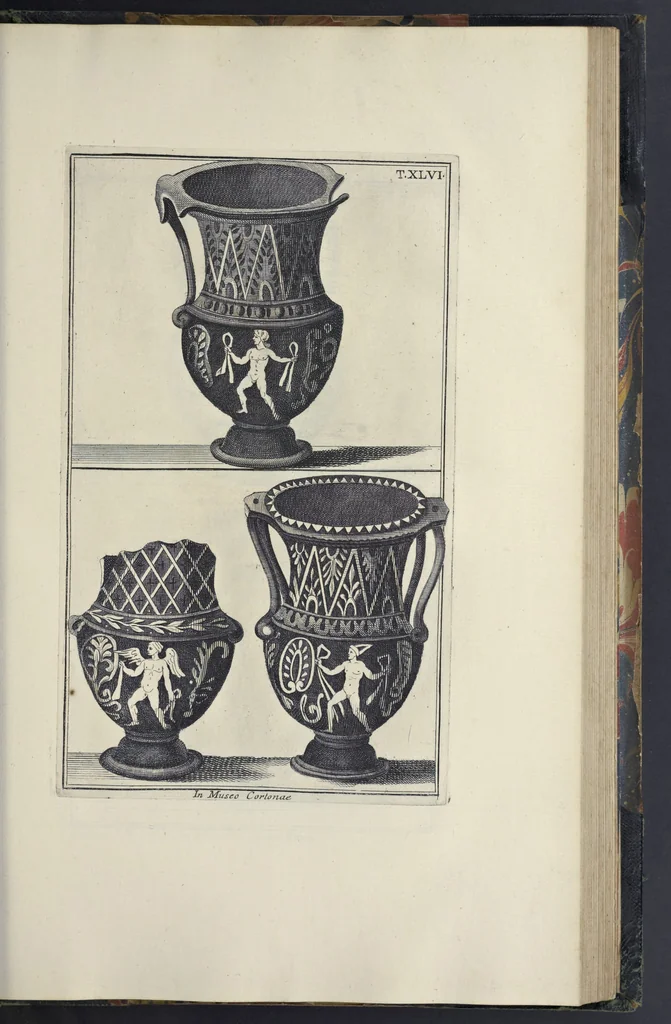 An illustration from Picturae Etruscorum in vasculis nunc primum in unum collectae explicationibus, et dissertationibus inlustratae, 1767, leaf 286