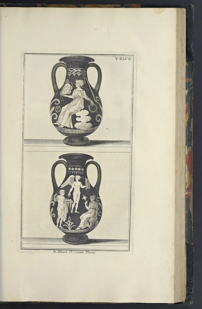 An illustration from Picturae Etruscorum in vasculis nunc primum in unum collectae explicationibus, et dissertationibus inlustratae, 1767, leaf 288