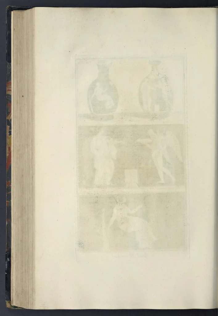 An illustration from Picturae Etruscorum in vasculis nunc primum in unum collectae explicationibus, et dissertationibus inlustratae, 1767, leaf 293