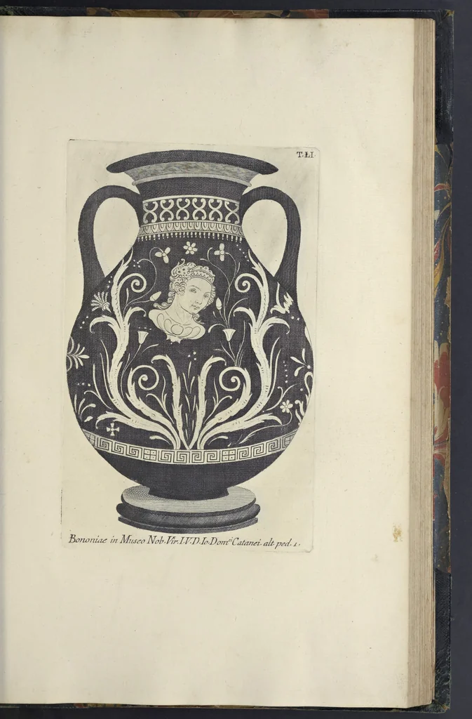 An illustration from Picturae Etruscorum in vasculis nunc primum in unum collectae explicationibus, et dissertationibus inlustratae, 1767, leaf 296