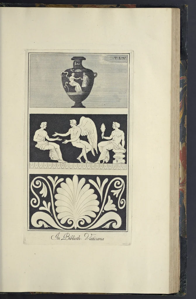 An illustration from Picturae Etruscorum in vasculis nunc primum in unum collectae explicationibus, et dissertationibus inlustratae, 1767, leaf 302