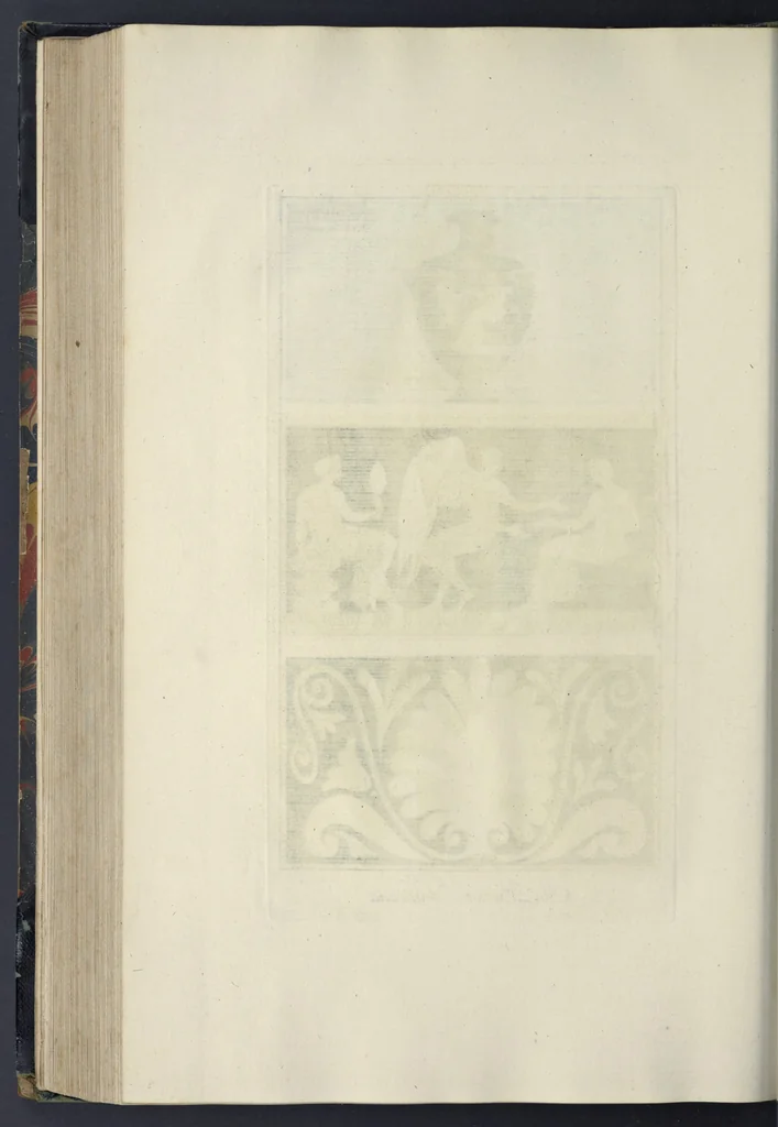 An illustration from Picturae Etruscorum in vasculis nunc primum in unum collectae explicationibus, et dissertationibus inlustratae, 1767, leaf 303