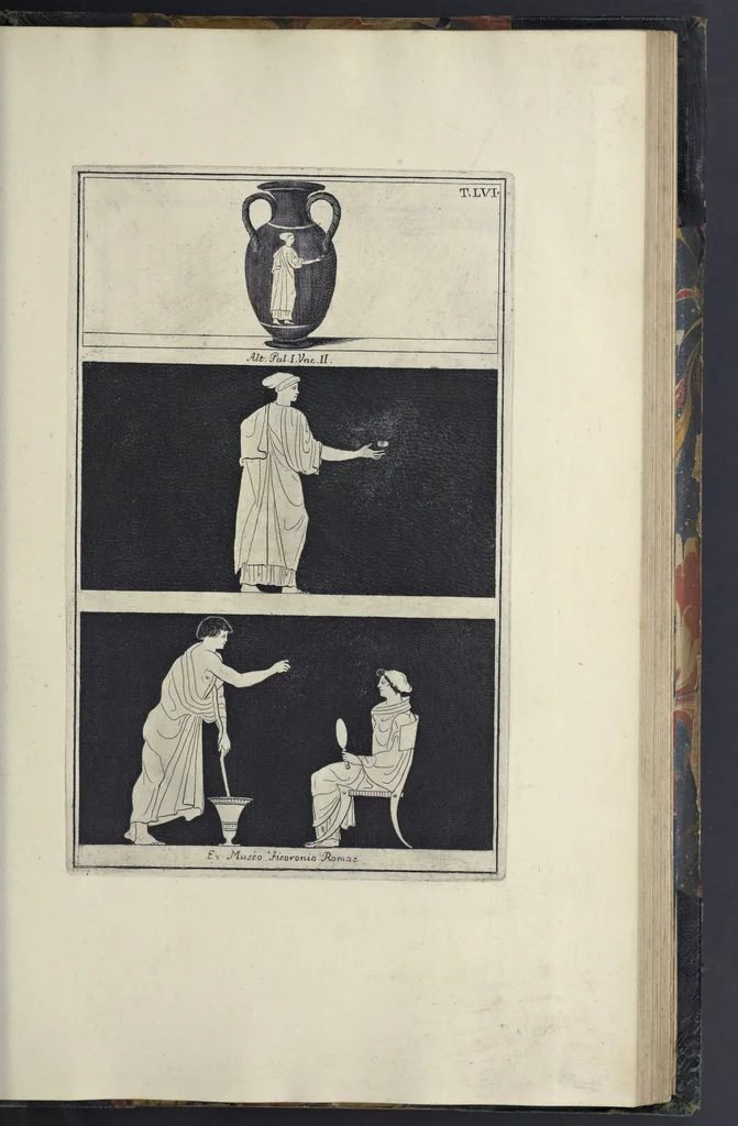An illustration from Picturae Etruscorum in vasculis nunc primum in unum collectae explicationibus, et dissertationibus inlustratae, 1767, leaf 306