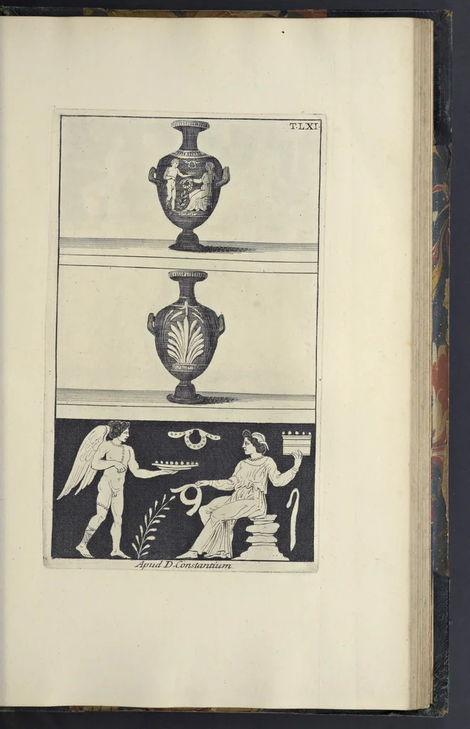 An illustration from Picturae Etruscorum in vasculis nunc primum in unum collectae explicationibus, et dissertationibus inlustratae, 1767, leaf 316