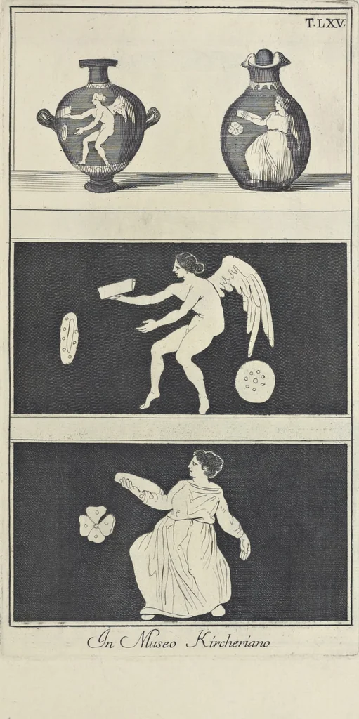 An illustration from Picturae Etruscorum in vasculis nunc primum in unum collectae explicationibus, et dissertationibus inlustratae, 1767, leaf 324