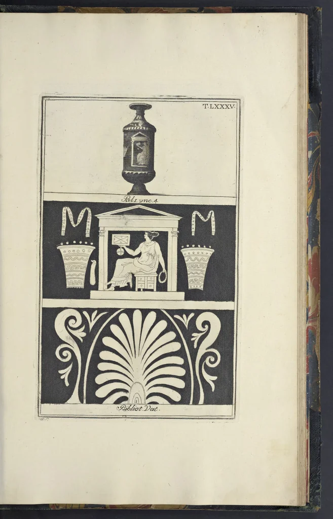 An illustration from Picturae Etruscorum in vasculis nunc primum in unum collectae explicationibus, et dissertationibus inlustratae, 1767, leaf 362