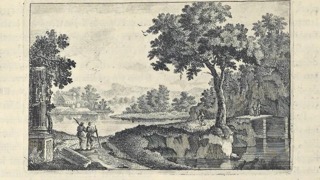 An illustration from Picturae Etruscorum in vasculis nunc primum in unum collectae explicationibus, et dissertationibus inlustratae, 1767, leaf 85