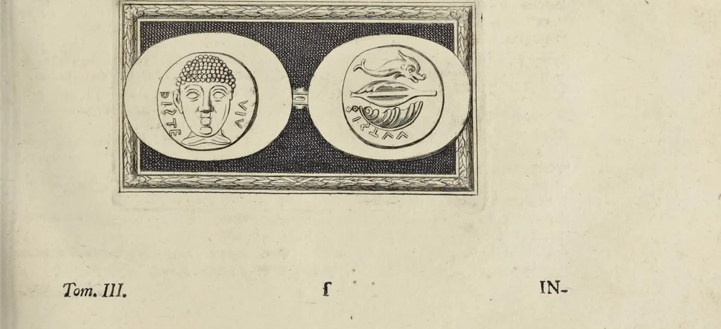 An illustration from Picturae Etruscorum in vasculis nunc primum in unum collectae explicationibus, et dissertationibus inlustratae, 1767, leaf 154