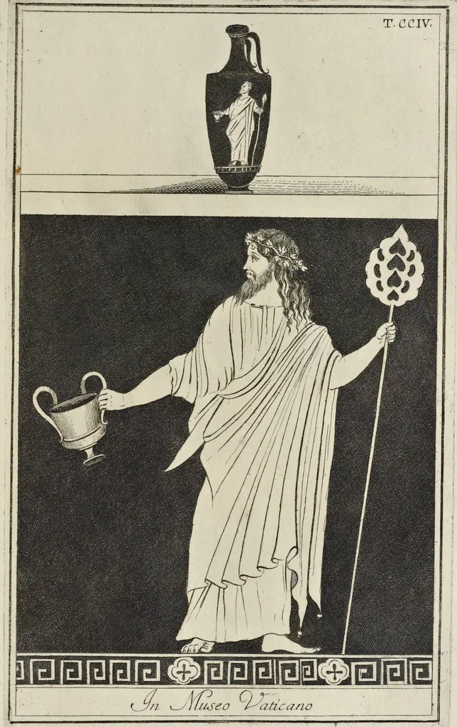 An illustration from Picturae Etruscorum in vasculis nunc primum in unum collectae explicationibus, et dissertationibus inlustratae, 1767, leaf 248