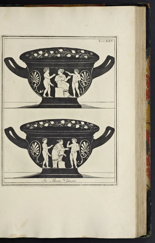 An illustration from Picturae Etruscorum in vasculis nunc primum in unum collectae explicationibus, et dissertationibus inlustratae, 1767, leaf 290