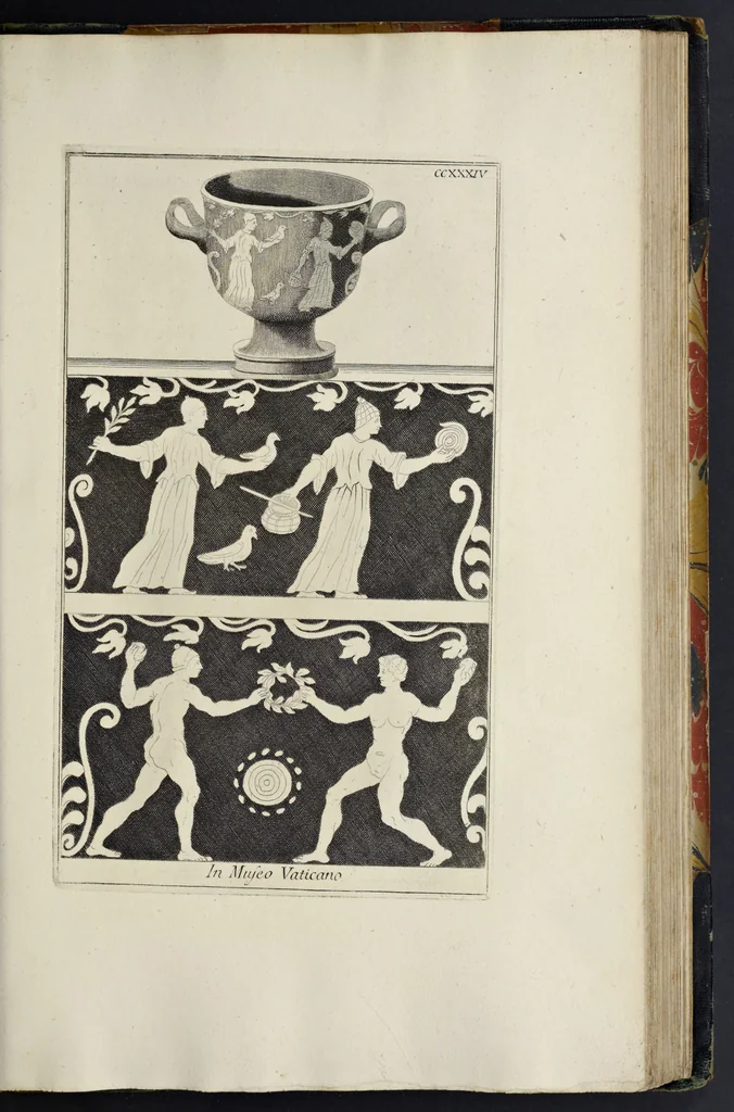 An illustration from Picturae Etruscorum in vasculis nunc primum in unum collectae explicationibus, et dissertationibus inlustratae, 1767, leaf 308
