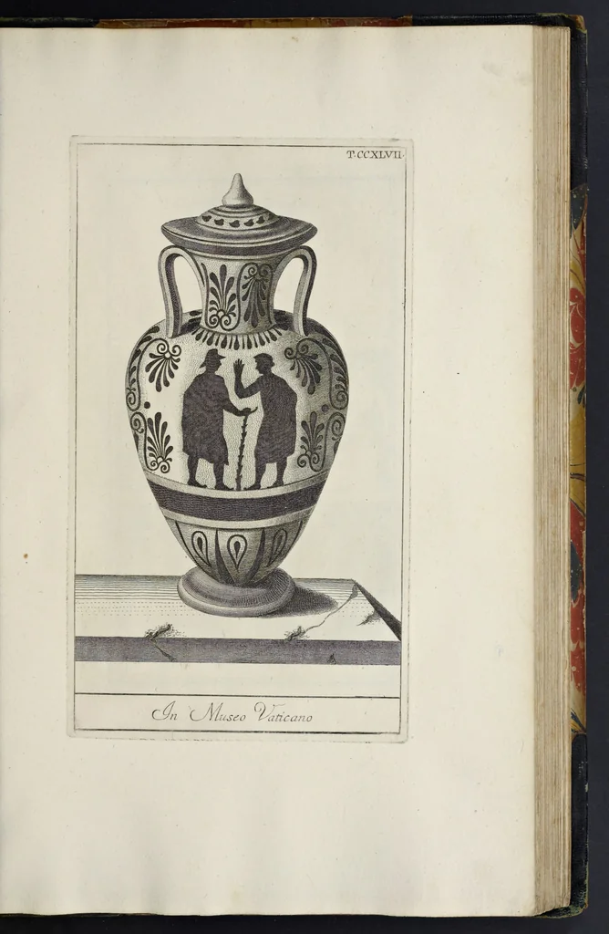 An illustration from Picturae Etruscorum in vasculis nunc primum in unum collectae explicationibus, et dissertationibus inlustratae, 1767, leaf 334