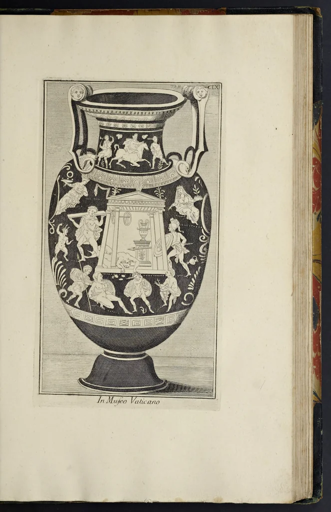 An illustration from Picturae Etruscorum in vasculis nunc primum in unum collectae explicationibus, et dissertationibus inlustratae, 1767, leaf 362