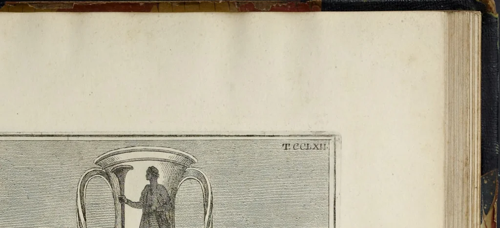 An illustration from Picturae Etruscorum in vasculis nunc primum in unum collectae explicationibus, et dissertationibus inlustratae, 1767, leaf 366