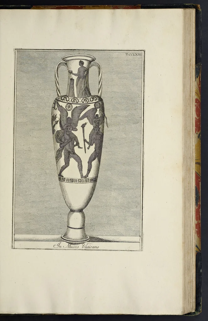 An illustration from Picturae Etruscorum in vasculis nunc primum in unum collectae explicationibus, et dissertationibus inlustratae, 1767, leaf 368