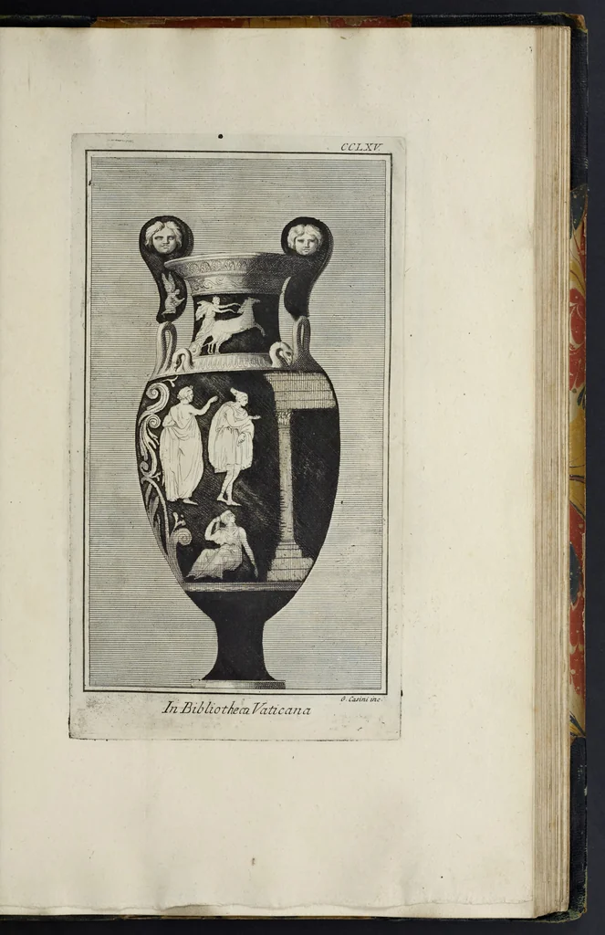 An illustration from Picturae Etruscorum in vasculis nunc primum in unum collectae explicationibus, et dissertationibus inlustratae, 1767, leaf 372