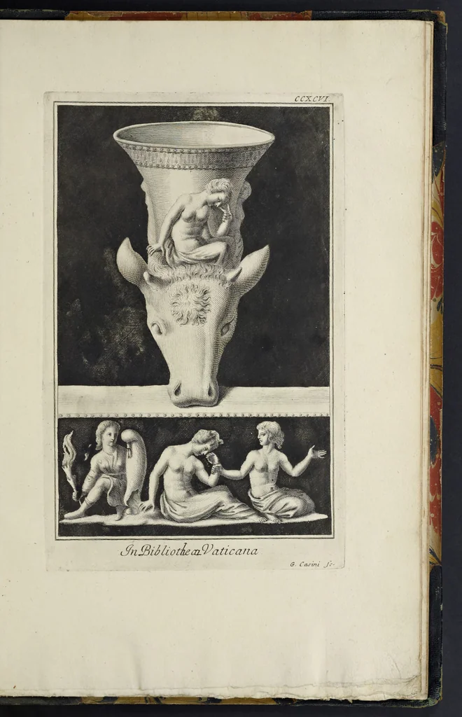 An illustration from Picturae Etruscorum in vasculis nunc primum in unum collectae explicationibus, et dissertationibus inlustratae, 1767, leaf 434
