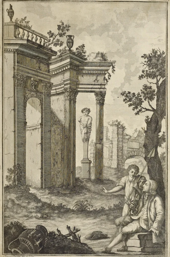 An illustration from Picturae Etruscorum in vasculis nunc primum in unum collectae explicationibus, et dissertationibus inlustratae, 1767, leaf 8