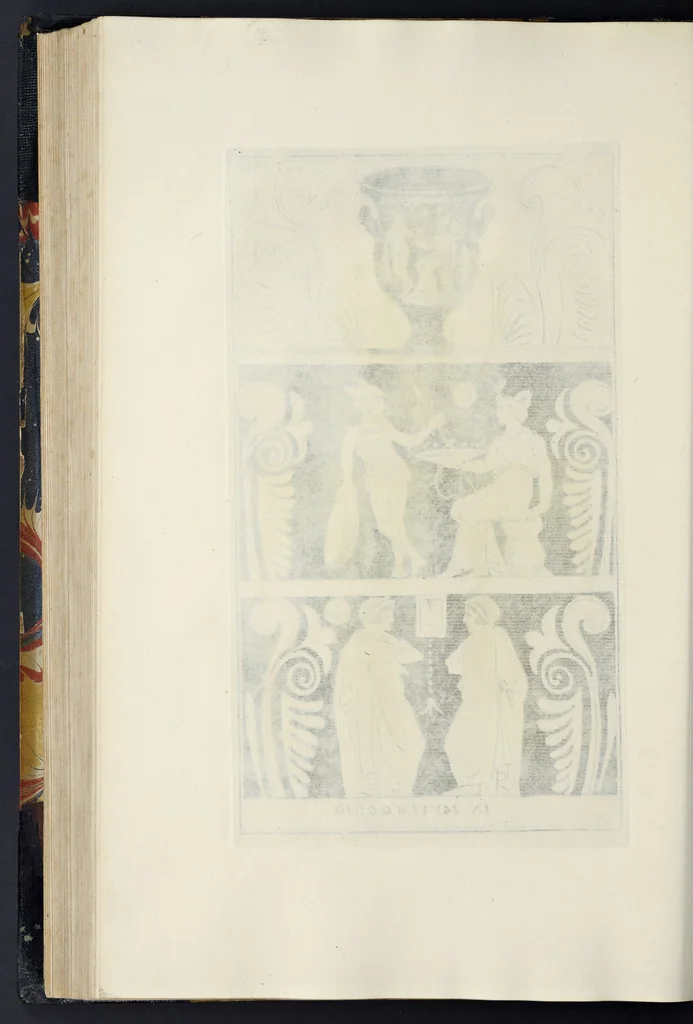 An illustration from Picturae Etruscorum in vasculis nunc primum in unum collectae explicationibus, et dissertationibus inlustratae, 1767, leaf 205