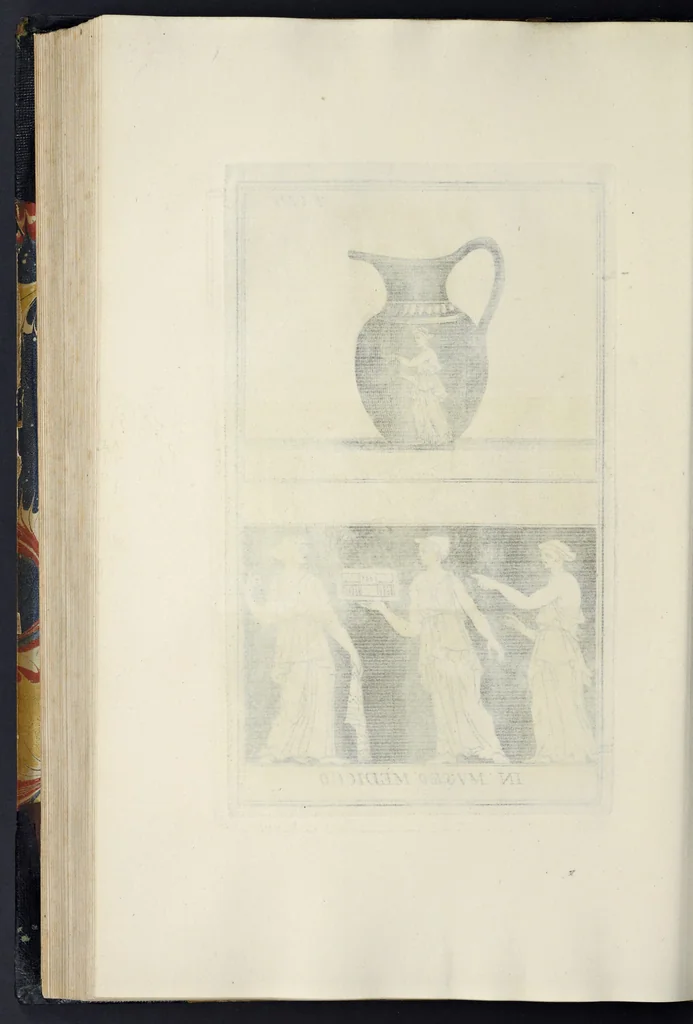 An illustration from Picturae Etruscorum in vasculis nunc primum in unum collectae explicationibus, et dissertationibus inlustratae, 1767, leaf 209