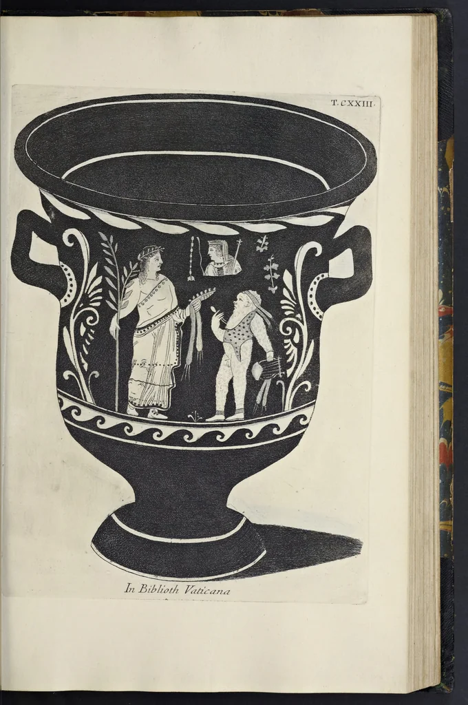 An illustration from Picturae Etruscorum in vasculis nunc primum in unum collectae explicationibus, et dissertationibus inlustratae, 1767, leaf 226