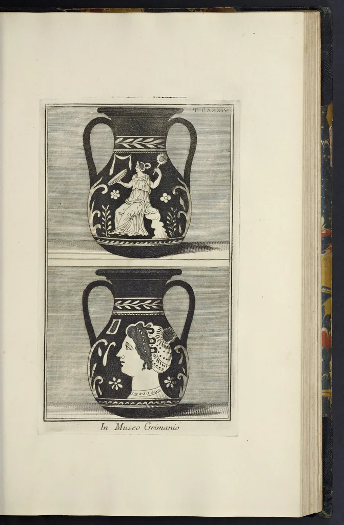 An illustration from Picturae Etruscorum in vasculis nunc primum in unum collectae explicationibus, et dissertationibus inlustratae, 1767, leaf 248