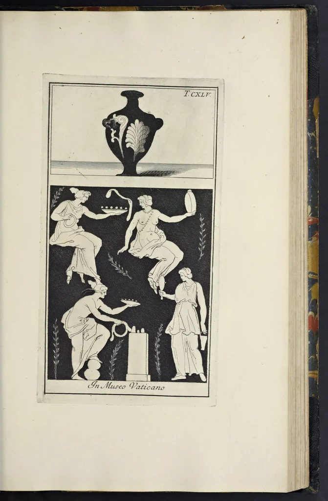 An illustration from Picturae Etruscorum in vasculis nunc primum in unum collectae explicationibus, et dissertationibus inlustratae, 1767, leaf 270
