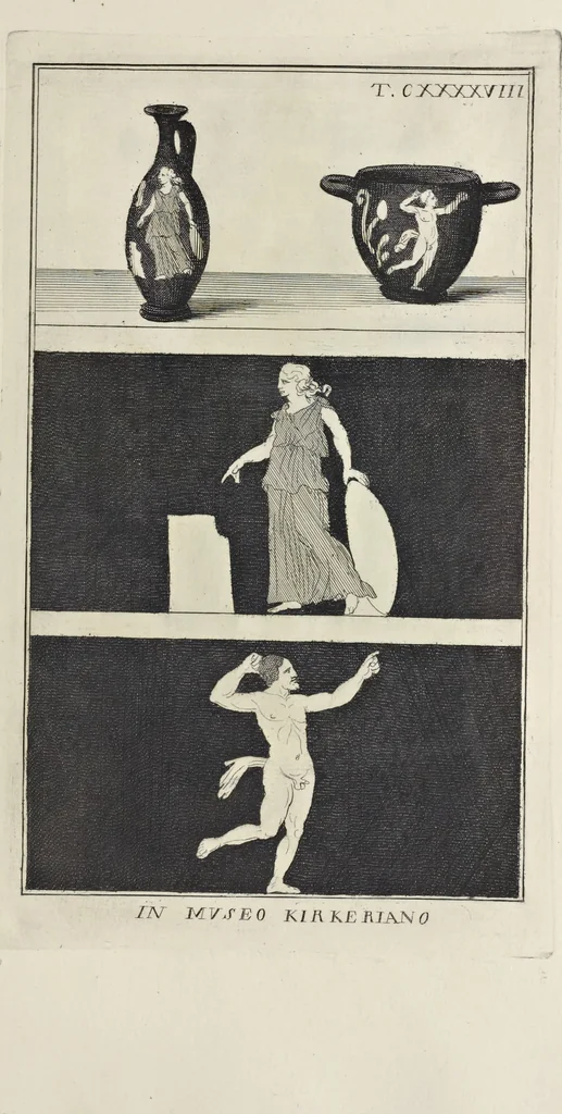 An illustration from Picturae Etruscorum in vasculis nunc primum in unum collectae explicationibus, et dissertationibus inlustratae, 1767, leaf 276