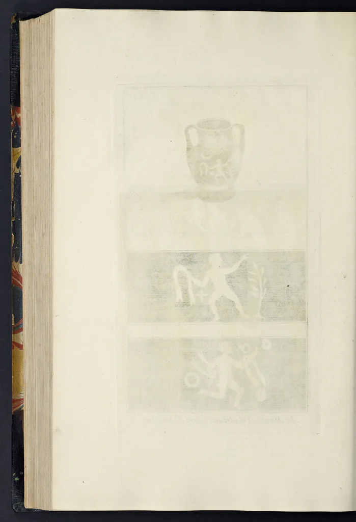 An illustration from Picturae Etruscorum in vasculis nunc primum in unum collectae explicationibus, et dissertationibus inlustratae, 1767, leaf 303