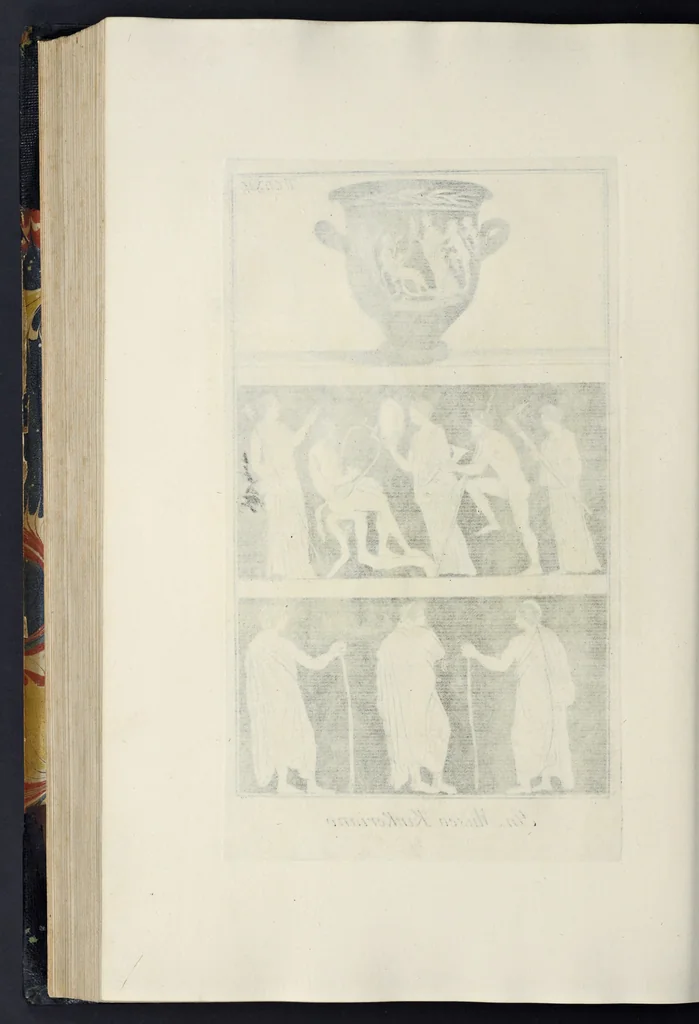 An illustration from Picturae Etruscorum in vasculis nunc primum in unum collectae explicationibus, et dissertationibus inlustratae, 1767, leaf 305