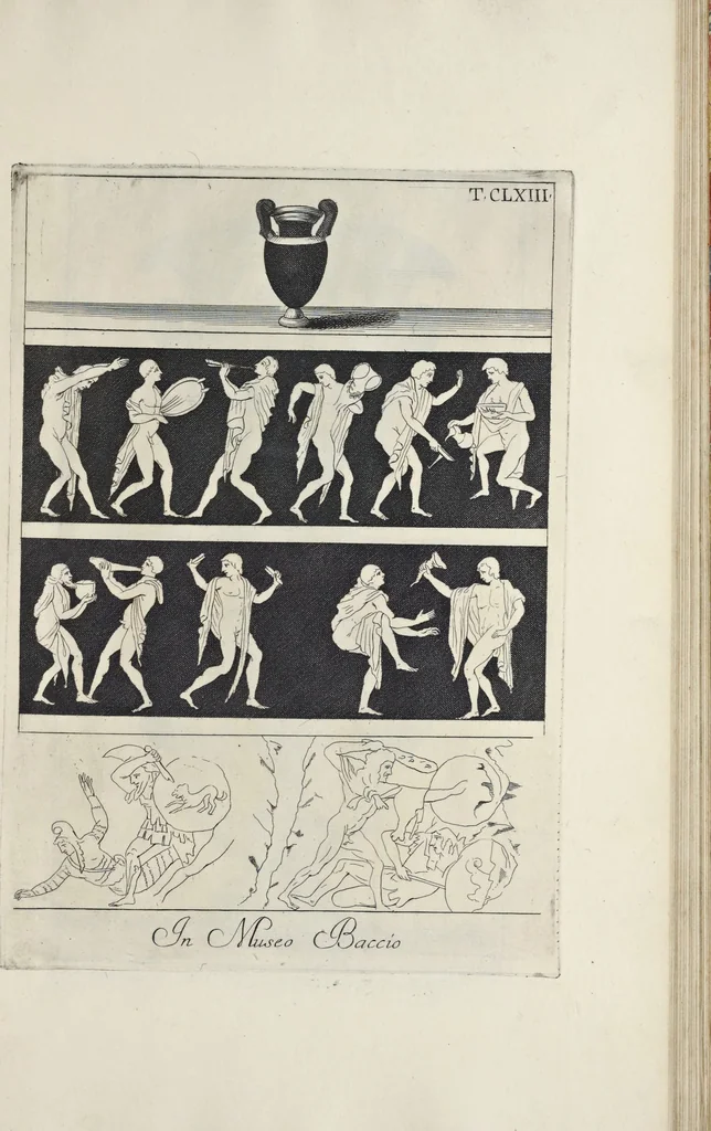 An illustration from Picturae Etruscorum in vasculis nunc primum in unum collectae explicationibus, et dissertationibus inlustratae, 1767, leaf 306