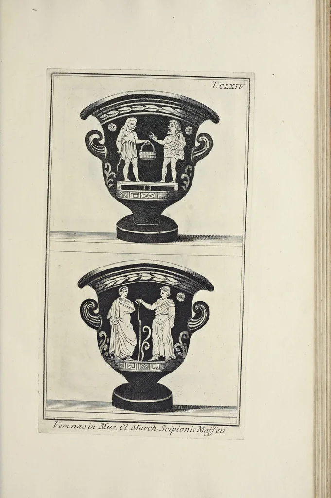 An illustration from Picturae Etruscorum in vasculis nunc primum in unum collectae explicationibus, et dissertationibus inlustratae, 1767, leaf 308