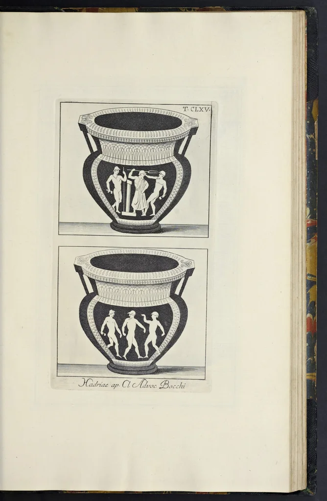 An illustration from Picturae Etruscorum in vasculis nunc primum in unum collectae explicationibus, et dissertationibus inlustratae, 1767, leaf 310