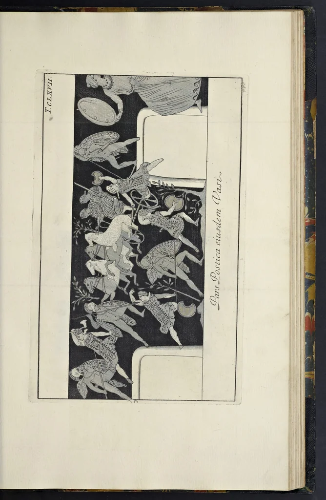 An illustration from Picturae Etruscorum in vasculis nunc primum in unum collectae explicationibus, et dissertationibus inlustratae, 1767, leaf 314