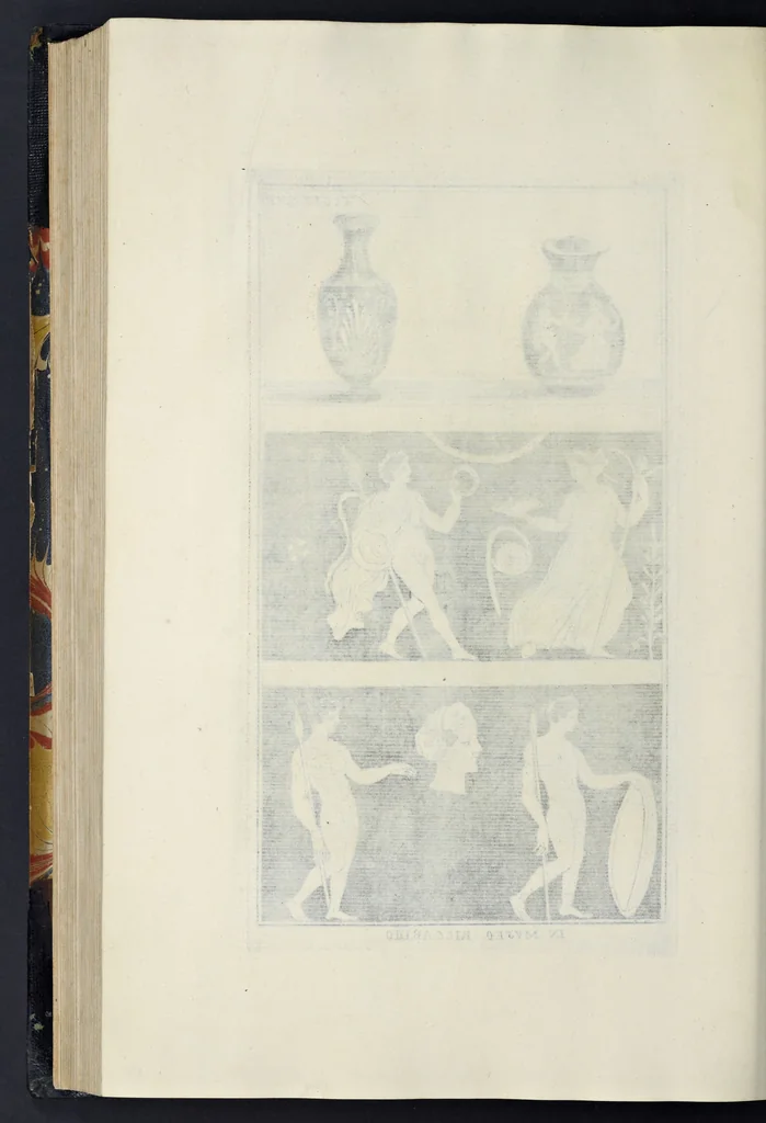 An illustration from Picturae Etruscorum in vasculis nunc primum in unum collectae explicationibus, et dissertationibus inlustratae, 1767, leaf 333