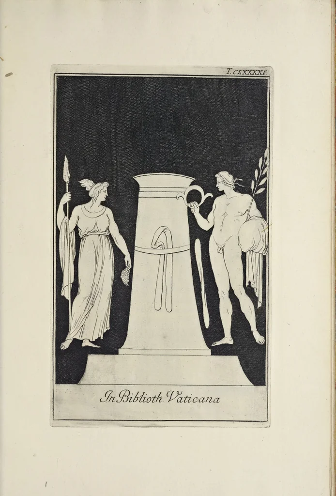 An illustration from Picturae Etruscorum in vasculis nunc primum in unum collectae explicationibus, et dissertationibus inlustratae, 1767, leaf 362