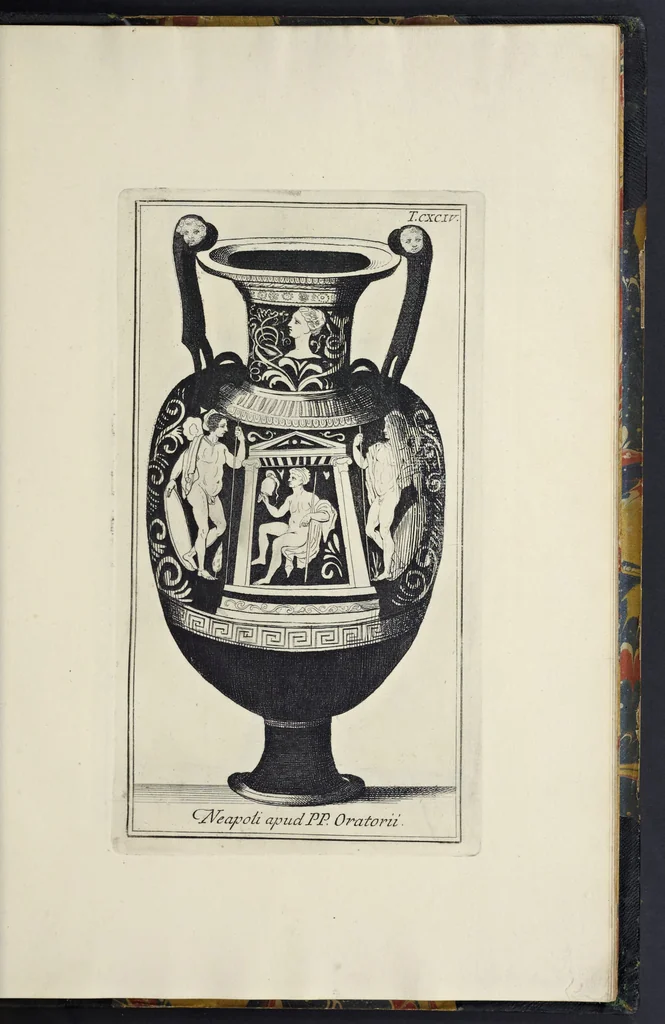 An illustration from Picturae Etruscorum in vasculis nunc primum in unum collectae explicationibus, et dissertationibus inlustratae, 1767, leaf 368