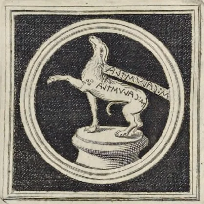 An illustration from Picturae Etruscorum in vasculis nunc primum in unum collectae explicationibus, et dissertationibus inlustratae, 1767, leaf 82