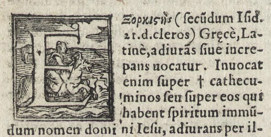 An illustration from Rationale divinorvm officiorvm a R.D. Gvlielmo Dvrando, Mimatensi episcopo, I.V.D. clarissimo, concinnatum atq[ue] nunc recens vtilissimis adnotationibus illustratum : adiectum fuit praeterea aliud Diuinorum officiorum rationale ab Ioanne Beletho theologo Parisiensi, ab hinc ferè quadringentis annis conscriptum, ac nunc demùm in lucem editum : cum duplici, vno prioris, altero posterioris Rationalis indice locupletissimo, 1568, leaf 85