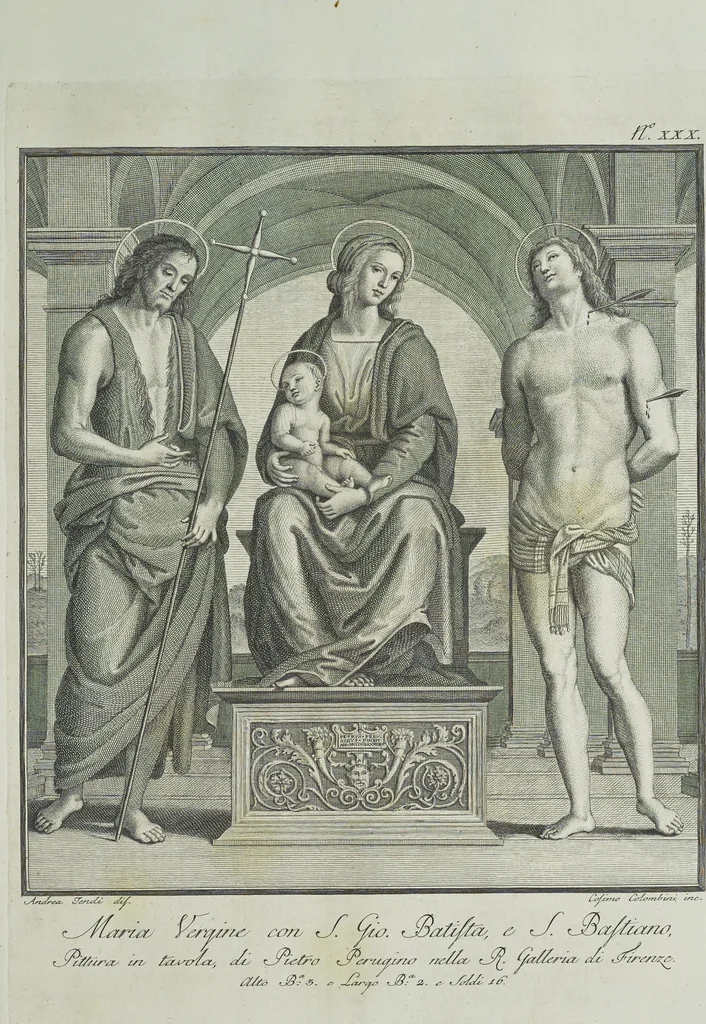 An illustration from L'Etruria pittrice, ovvero, Storia della pittura toscana, dedotta dai suoi monumenti che si esibiscono in stampa dal secolo X. fino al presente, 1791, leaf 136