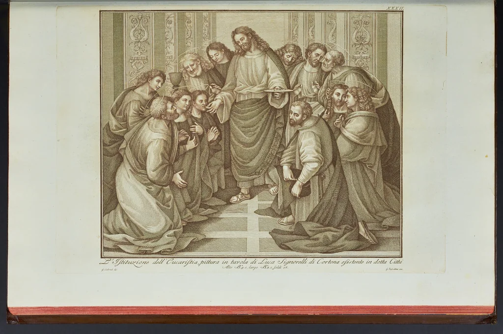 An illustration from L'Etruria pittrice, ovvero, Storia della pittura toscana, dedotta dai suoi monumenti che si esibiscono in stampa dal secolo X. fino al presente, 1791, leaf 144