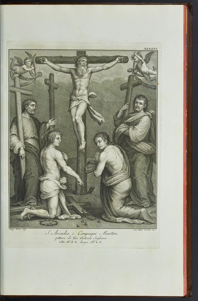 An illustration from L'Etruria pittrice, ovvero, Storia della pittura toscana, dedotta dai suoi monumenti che si esibiscono in stampa dal secolo X. fino al presente, 1791, leaf 200